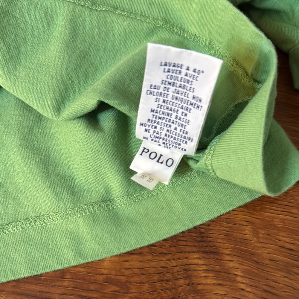 Polo by Ralph Lauren Menβs Light Green Short Sleeve Tee Soft Cotton Casual Sz L - Picture 6 of 11